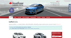 Desktop Screenshot of leafcar.sk